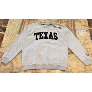 NWT VTG New York Popular Mens Texas Sweatshirt Gray Crew Neck Size L
